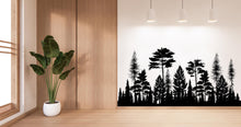 Load image into Gallery viewer, Woodland Wonderland : Forest Pine Tree Watercolor Wall Decal, Pine Tree Wall Sticker, Forest Wall Decal, Woodland Decal Nature Nursery 425LU