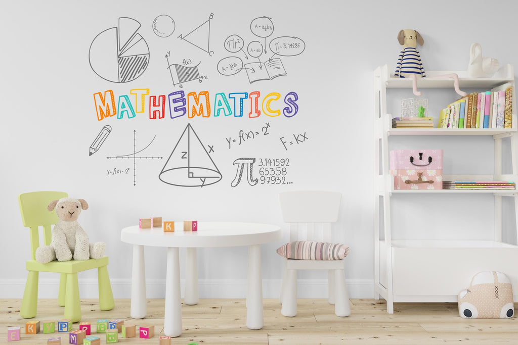 Math Wall Decal, Mathematics Vinyl Wall Art For School , Stem wall decal for school, stem school, steam school wall decor, classroom 403LU