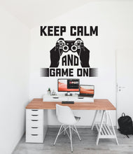 Load image into Gallery viewer, Gamer Zone wall decor, Gaming zone decals, Controller decal Video Game Wall Decals Joystick Gamer Kids Bedroom Vinyl Wall Art Stickers 406LU
