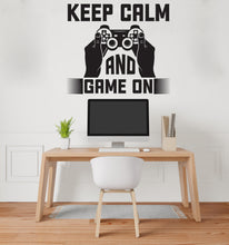 Load image into Gallery viewer, Gamer Zone wall decor, Gaming zone decals, Controller decal Video Game Wall Decals Joystick Gamer Kids Bedroom Vinyl Wall Art Stickers 406LU