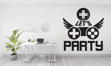 Load image into Gallery viewer, Gamer Zone wall decor, Gaming zone decals, Controller decal Video Game Wall Decals Joystick Gamer Kids Bedroom Vinyl Wall Art Stickers 407LU
