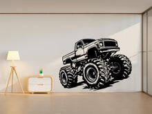 Load image into Gallery viewer, Monster Truck Wall decal, Nursery wall decal, Monster Truck Car Sticker, Monster Car sticker, Truck Decal, 3D Car Decal, Car Decal 455RS