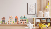 Load image into Gallery viewer, House wall decals, Animals wall decal, Houses Wall Art Decal, Nursery wall decal, Kids room Decor, Nursery wall stickers, Playroom 413LU