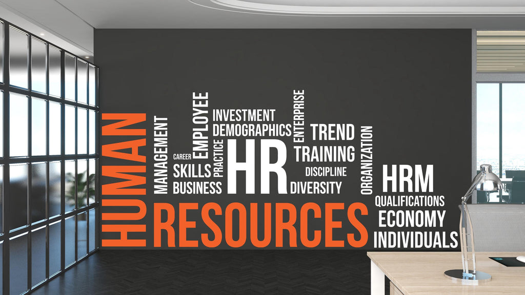 Human Resources Wall Decor HR Specialist Office Wall Decal Teamwork Business Worker Inspire Office Decor Motivation Stickers Mural 415LU