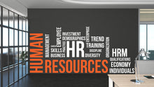 Load image into Gallery viewer, Human Resources Wall Decor HR Specialist Office Wall Decal Teamwork Business Worker Inspire Office Decor Motivation Stickers Mural 415LU