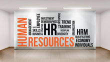Load image into Gallery viewer, Human Resources Wall Decor HR Specialist Office Wall Decal Teamwork Business Worker Inspire Office Decor Motivation Stickers Mural 415LU