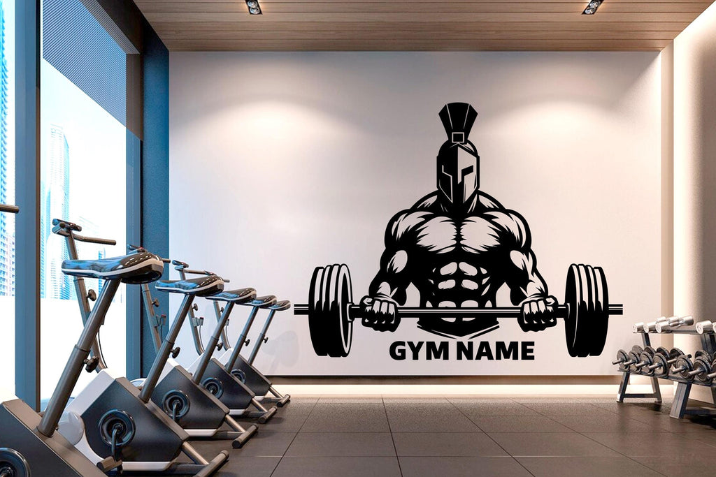 Spartan Gym Wall Decor Ancient Fitness Wall Art Skull Gym Wall Decals Spartan Wall Decal Crossfit Gifts Home Gym Wall Sticker Gym 481RS