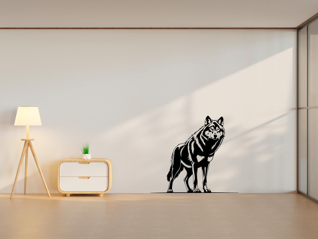 Wolf Wall Decal, Wolf Wall Art, Wolf Room Wall Decor Wolf Room Wall Sticker Wolf Wall Decor Animals Stickers 435LU