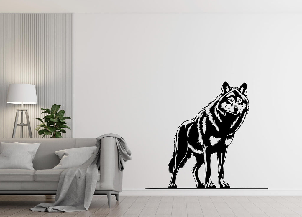 Wolf Wall Decal, Wolf Wall Art, Wolf Room Wall Decor Wolf Room Wall Sticker Wolf Wall Decor Animals Stickers 435LU