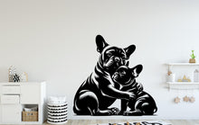 Load image into Gallery viewer, Cuddle Dog wall decal Dog decor Dog kids Dog wall art Decal Dog Lover Animals Dog Wall Bathroom Wall Decals Stickers Vinyl 086DE