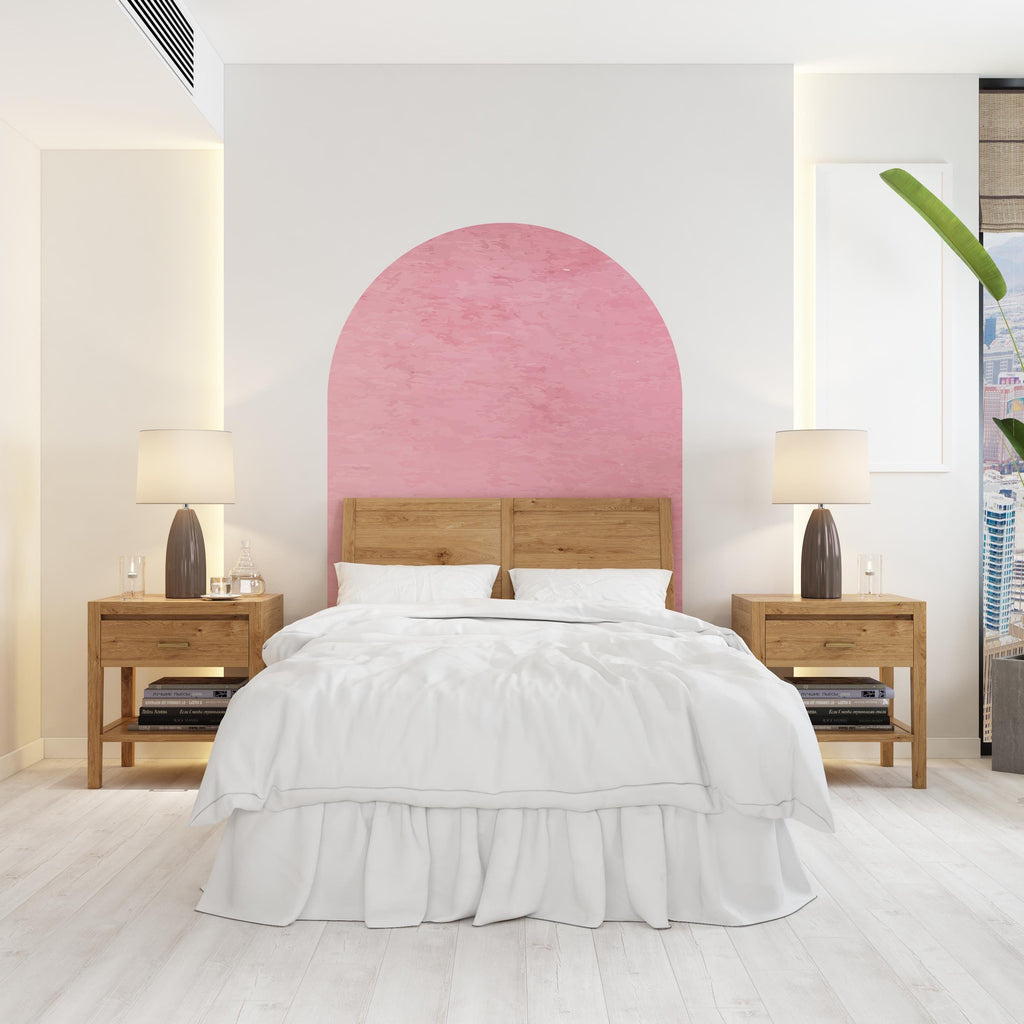 Arch Textured Concrete Wall Decal, Bed Arch Sticker, Hedboard Wall Decal, Arch Wall Decal, Sticker, Wall Decal, Super King Bed Arch 483RS