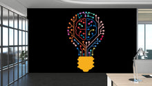 Load image into Gallery viewer, Technology Vinyl Wall Art Decal, Circuit Board Wall Decal, Office Wall Decor, Business Software Wall Sticker, Computer It Decor Office 487RS