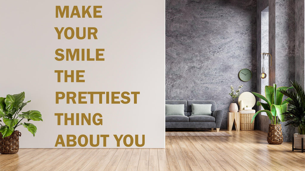 Dental wall decor Smile Stickers Clinic Decal Door Wall Sticker Décor Tooth Art 489RS