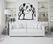 Load image into Gallery viewer, Father Son Tennis Wall Decor, Tennis Wall Decal Sport Vinyl, Tennis Stickers, Boys Room Wall Stickers, Kids Room Decor, Dad Gifts 446LU