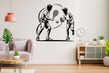 Load image into Gallery viewer, Father Son Tennis Wall Decor, Tennis Wall Decal Sport Vinyl, Tennis Stickers, Boys Room Wall Stickers, Kids Room Decor, Dad Gifts 446LU