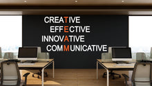 Load image into Gallery viewer, Team Quote Decal for Office, Creative Motivational Inspirational Teamwork Innovative Effective Wall Decal Sticker Decor for Office 448LU