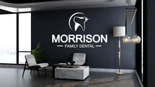 Load image into Gallery viewer, Dental Clinic Name Wall Decal Dental Care Teeth Wall Decal Dental Wall Decal Dental Wall Art Window Wall Sticker Dentist Office Decor 452LU
