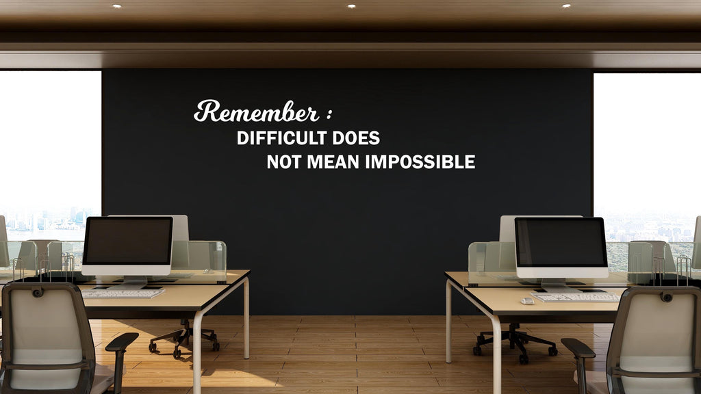 Office wall decal, Quote Decal for Office Employee, Motivational Inspirational Teamwork Wall Decal Sticker Decor for Office 453LU
