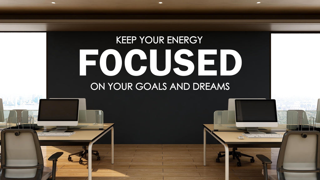 Office wall decal, Quote Decal for Office Employee, Motivational Inspirational Teamwork Wall Decal Sticker Decor for Office 454LU
