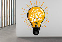 Load image into Gallery viewer, Let your light shine wall decal Office Wall Decal Sticker for Office, Office Wall Decal Idea Teamwork, Office Wall Decor 469RS