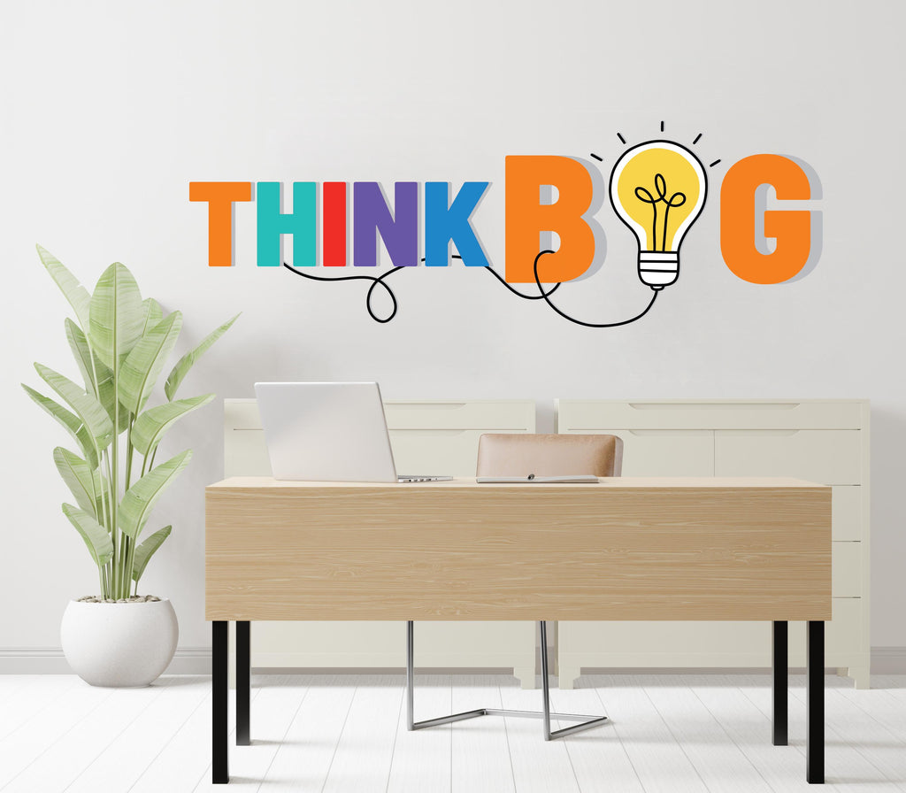 Think Big wall decal Office Wall Decal Sticker for Office, Office Wall Decal Idea Teamwork, Office Wall Decor 471RS