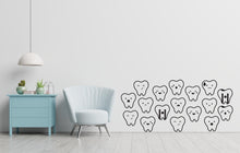 Load image into Gallery viewer, Dental Care Wall Decal Teeth Wall Decal Teeth Wall Sticker Dental Wall Decal Dental Wall Art Window Wall Sticker Dentist Office Decor 456LU