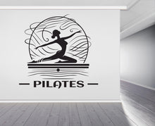 Load image into Gallery viewer, Pilates Wall Decal Pilates Wall Sticker Yoga Wall Art Pilates Wall Decor Gym Wall Decal Gym Wall Sticker Gym Wall Art Meditation Decal 458LU