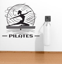 Load image into Gallery viewer, Pilates Wall Decal Pilates Wall Sticker Yoga Wall Art Pilates Wall Decor Gym Wall Decal Gym Wall Sticker Gym Wall Art Meditation Decal 458LU