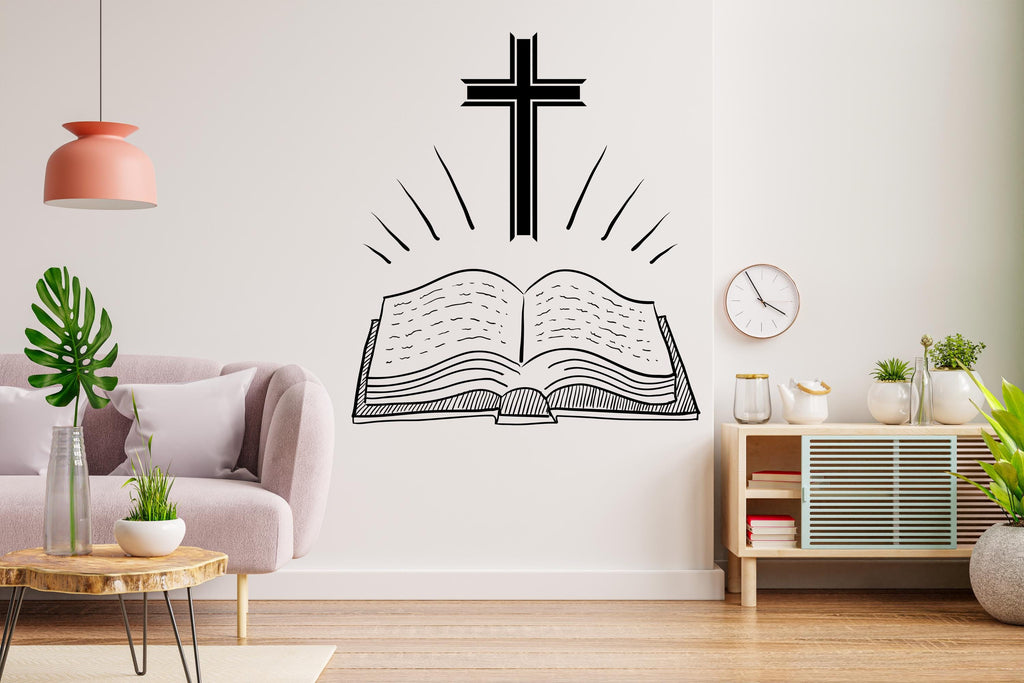 Prayer Wall Decal, Religious Wall Sign, Bible Christian Wall Decal, Church Sanctuary Wall Art, Bible Wall Decor, Religious Wall Art 422LU