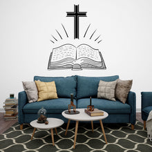 Load image into Gallery viewer, Prayer Wall Decal, Religious Wall Sign, Bible Christian Wall Decal, Church Sanctuary Wall Art, Bible Wall Decor, Religious Wall Art 422LU