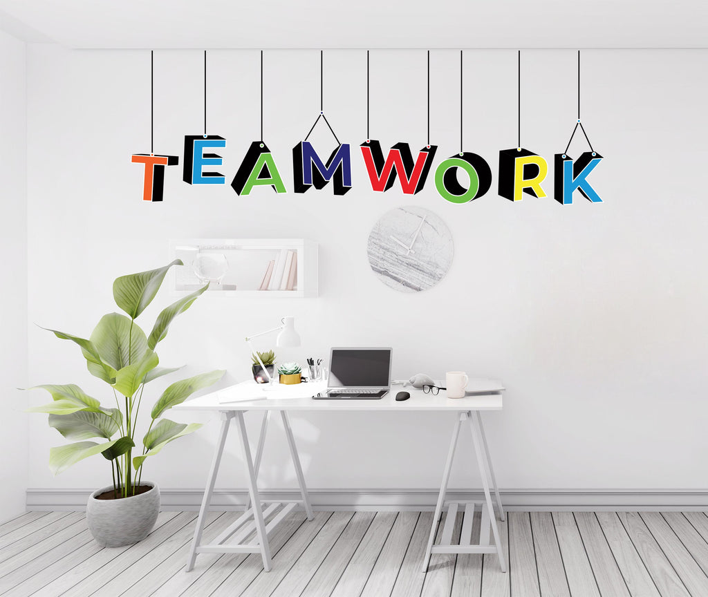 Teamwork Wall Decor Office Wall Decal Idea Teamwork Business Worker Inspire Office Decoration Motivation Stickers Mural Unique Gift 466LU