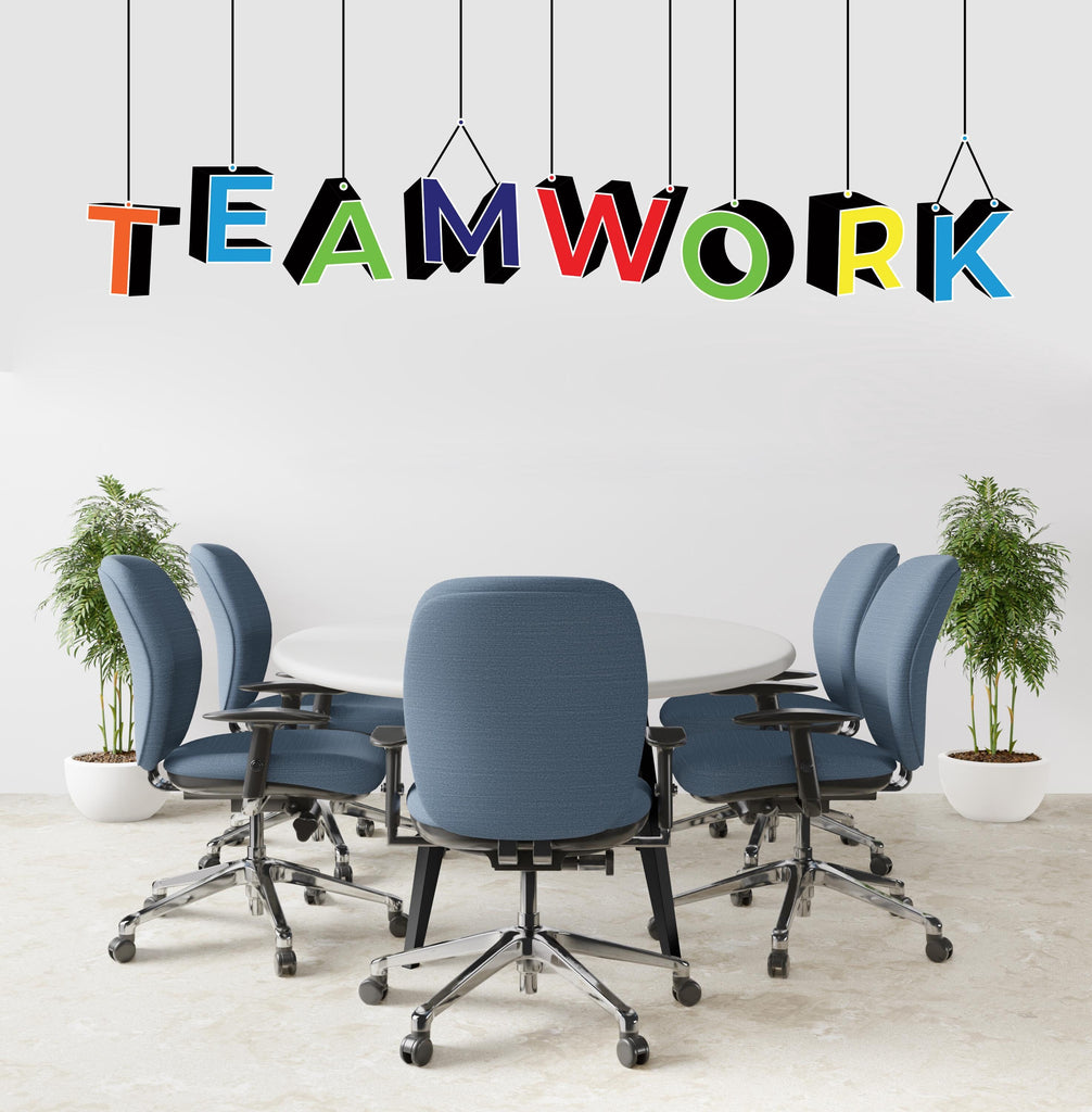Teamwork Wall Decor Office Wall Decal Idea Teamwork Business Worker Inspire Office Decoration Motivation Stickers Mural Unique Gift 466LU