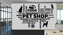 Load image into Gallery viewer, Pet shop Wall Decor Animals Wall Decal Dog Cat Business Worker Pet Shop Office Decoration Animals Stickers Mural Unique Gift 477RS