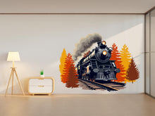 Load image into Gallery viewer, Train Wall Decal Train Wall Sticker Train Art Train Wall Vinyl Wall Decal Train Room Gifts Vinyl Wall Art Stickers 492RS