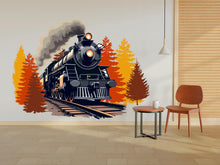 Load image into Gallery viewer, Train Wall Decal Train Wall Sticker Train Art Train Wall Vinyl Wall Decal Train Room Gifts Vinyl Wall Art Stickers 492RS