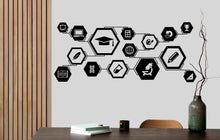 Load image into Gallery viewer, Education Science Technology Engineering Arts Math Wall Decal, Stem wall decal for school, Kids room Decor, steam wall decor classroom 468LU