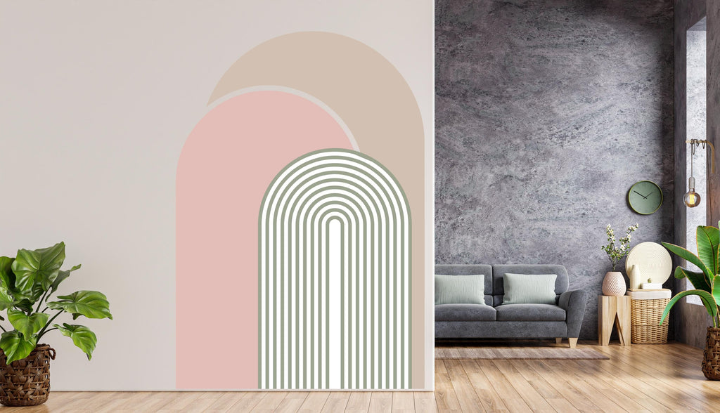 Boho Wall Decal, Living Room Decoration, Bed Arch Sticker, Hedboard Wall Decal, Arch Wall Decal, Arch Wall Decal Sticker, Wall Decal 496RS