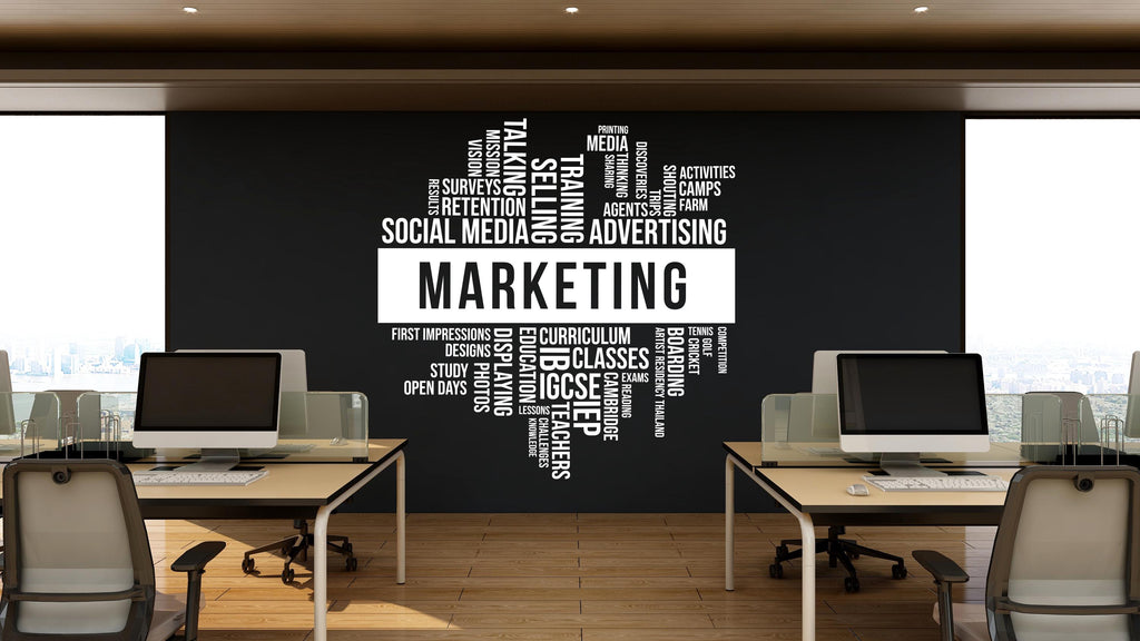 Marketing Wall Decal, Marketing Office Wall Decal, Marketing Office Wall Decor, Office Decals, Office Wall Art, Office Art 470LU