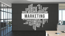 Load image into Gallery viewer, Marketing Wall Decal, Marketing Office Wall Decal, Marketing Office Wall Decor, Office Decals, Office Wall Art, Office Art 470LU