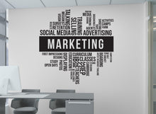Load image into Gallery viewer, Marketing Wall Decal, Marketing Office Wall Decal, Marketing Office Wall Decor, Office Decals, Office Wall Art, Office Art 470LU