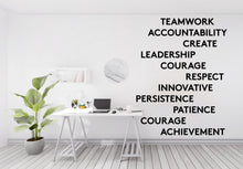 Load image into Gallery viewer, Office wall decal, Work Quote Decal for Office Employee, Motivational Inspirational Teamwork Wall Decal Sticker Decor for Office Walls 471LU