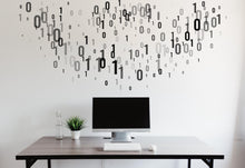 Load image into Gallery viewer, Coding Binary Code Wall Decal, Technology Vinyl Wall Art Decal, Circuit Board Wall Decal, Office Wall Decor, Computer It Decor Office 428LU