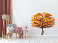 Load image into Gallery viewer, Autumn Tree Wall Art Decal, Tree wall Decal Sticker Decor, Living Room Decor, Baby Nursery Decals Tree Decal Home Wall Decor Vinyl 429LU