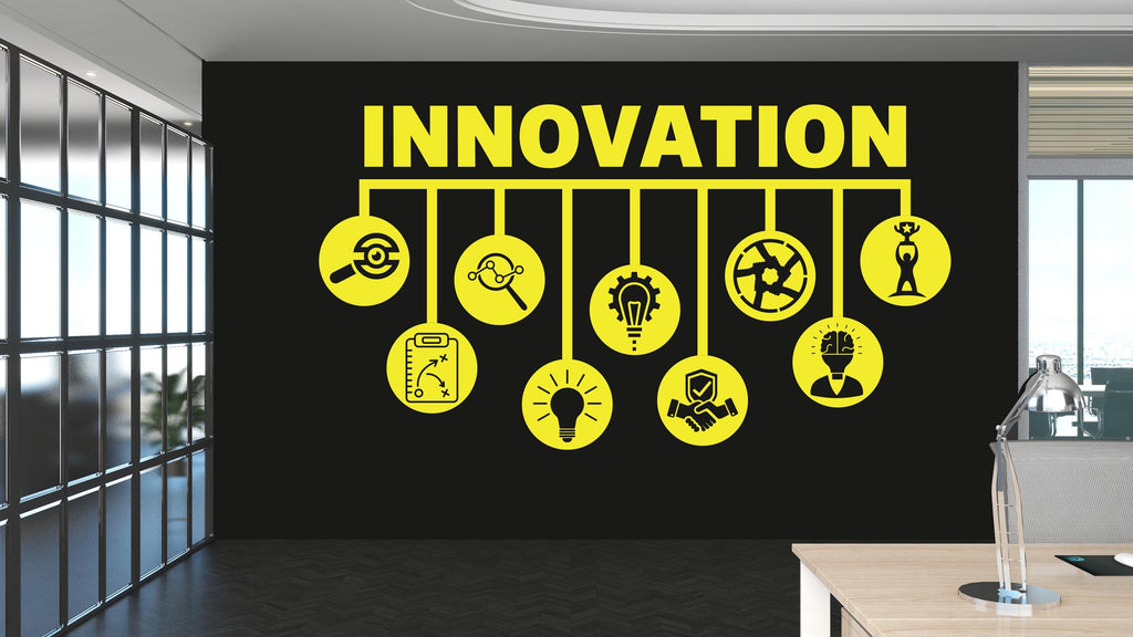 Innovation wall decal Ideas Teamwork Development Analysis Innovation Wall decal, Wall stickers, Wall decor, Wall Art 480RS