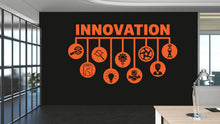 Load image into Gallery viewer, Innovation wall decal Ideas Teamwork Development Analysis Innovation Wall decal, Wall stickers, Wall decor, Wall Art 480RS
