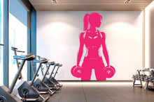 Load image into Gallery viewer, Gym Wall Decal Home Gym Girl Power fitness Quote Decor Workout Art Vinyl Gym Wall Stickers Bedroom Gym Workout Motivation Crossfit 500RS