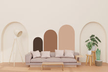 Load image into Gallery viewer, Boho Wall Decal, Living Room Decoration, Bed Arch Sticker, Hedboard Wall Decal, Arch Wall Decal, Arch Wall Decal Sticker, Wall Decal 482LU