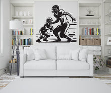 Load image into Gallery viewer, Father Son Football Wall Decor, American Football Wall Decal Sport Vinyl, Football Stickers, Boys Room Wall Stickers, Kids Room Decor 442LU