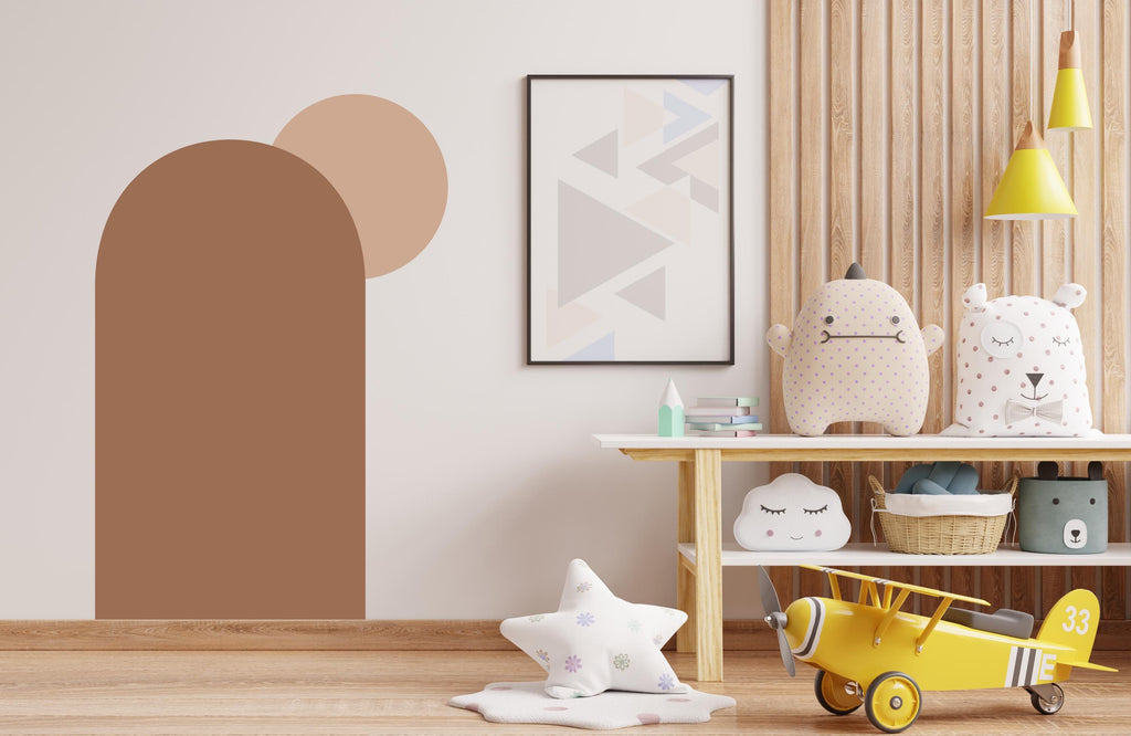 Boho Wall Decal, Nursery Boho Arch Decor, Bed Arch Sticker, Hedboard Wall Decal, Arch Wall Decal, Arch Wall Decal Sticker, Wall Decal 487LU
