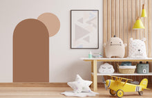 Load image into Gallery viewer, Boho Wall Decal, Nursery Boho Arch Decor, Bed Arch Sticker, Hedboard Wall Decal, Arch Wall Decal, Arch Wall Decal Sticker, Wall Decal 487LU
